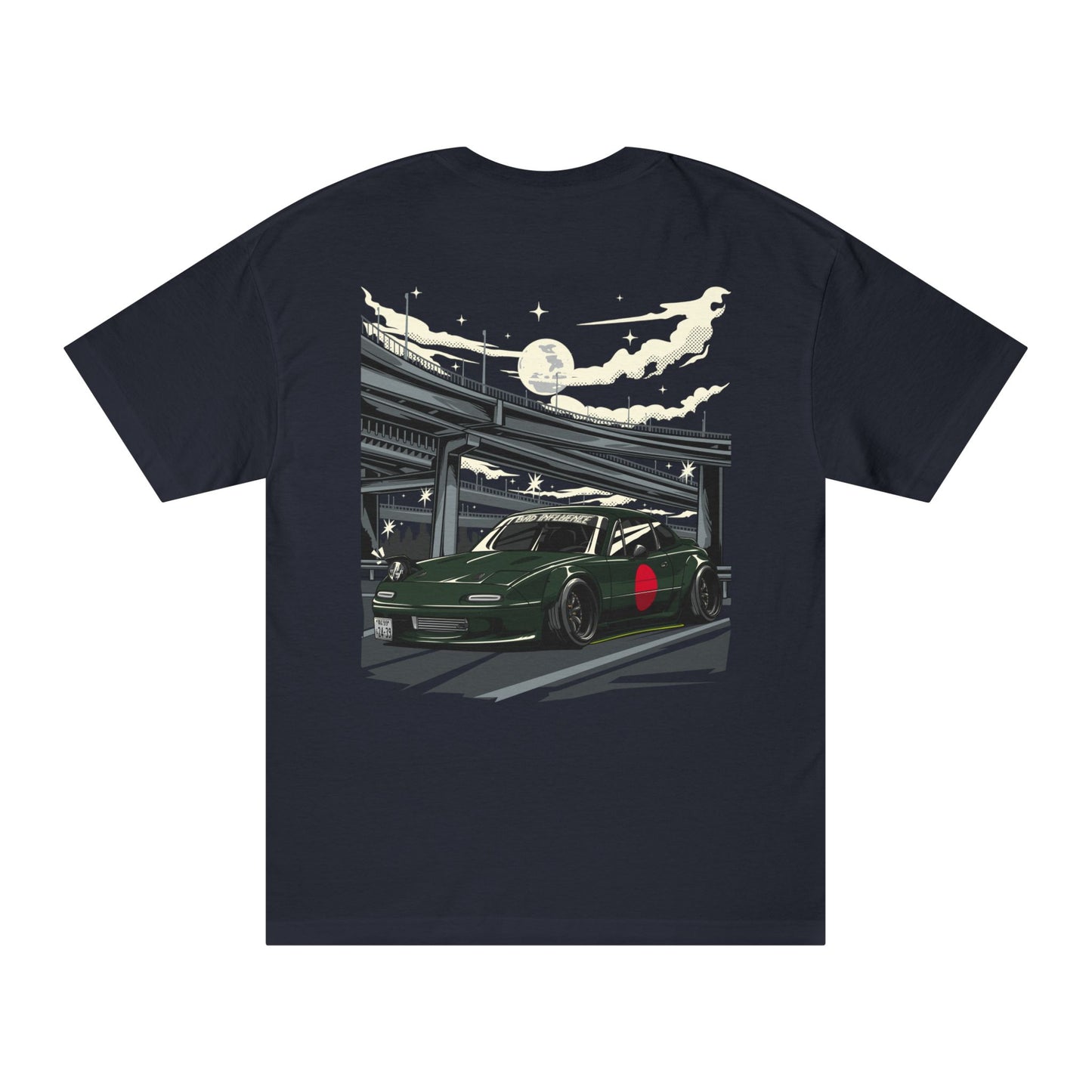 Bad Influence Lifestyle Mazda Miata NA T-Shirt | Classic MX-5 Roadster Tee 