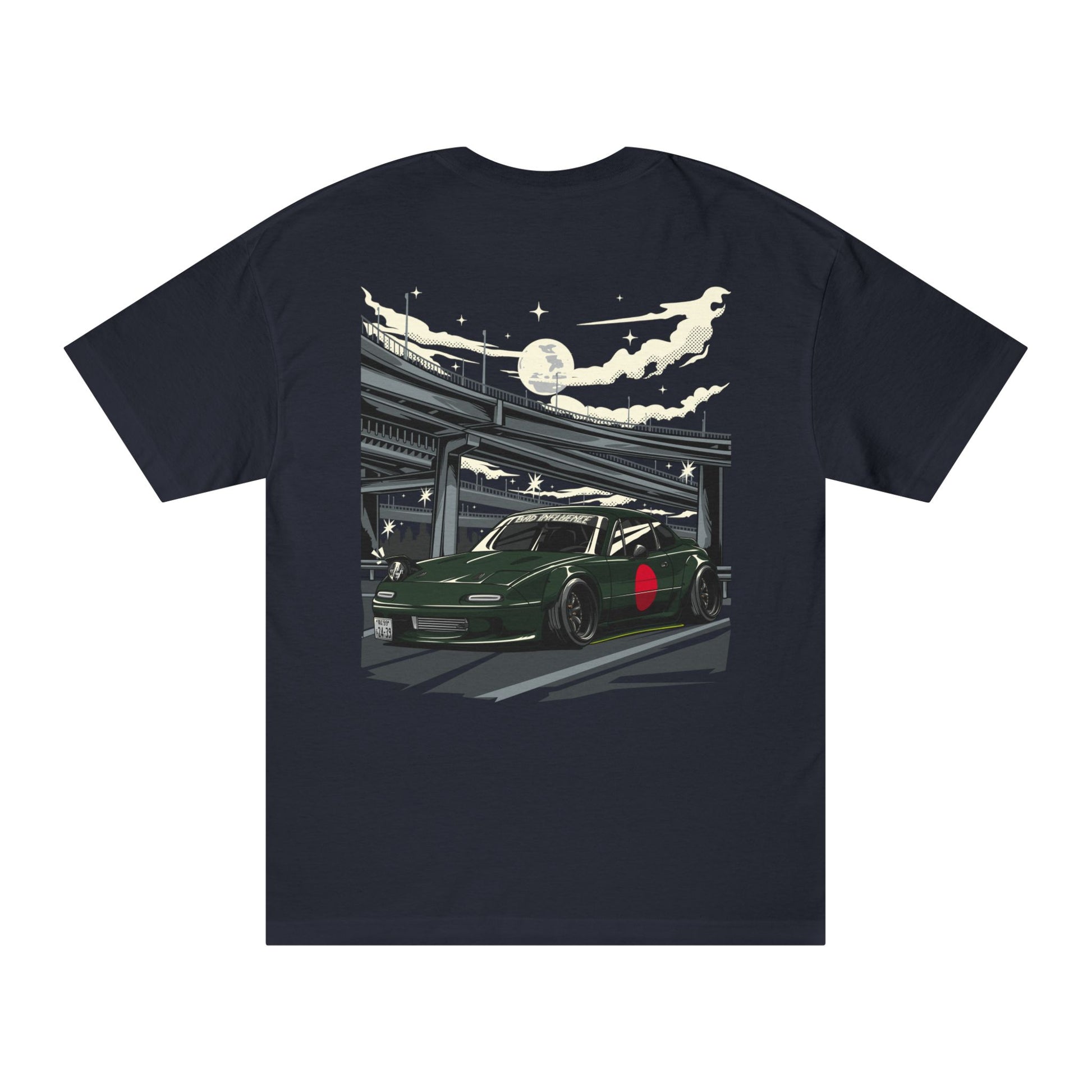 Bad Influence Lifestyle Mazda Miata NA T-Shirt | Classic MX-5 Roadster Tee 