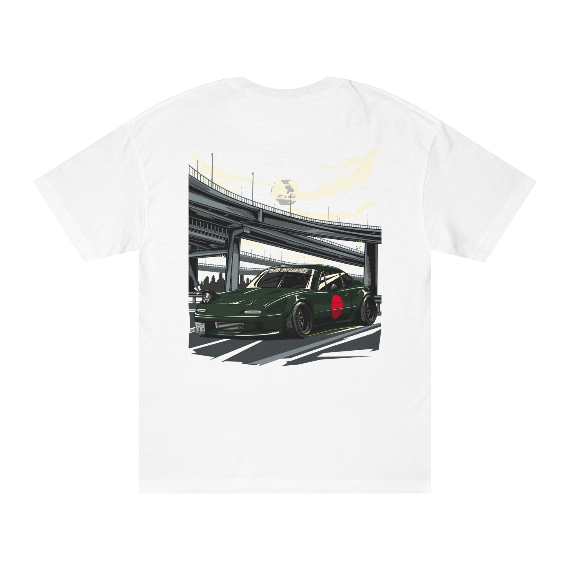 Bad Influence Lifestyle Mazda Miata NA T-Shirt | Classic MX-5 Roadster Tee 