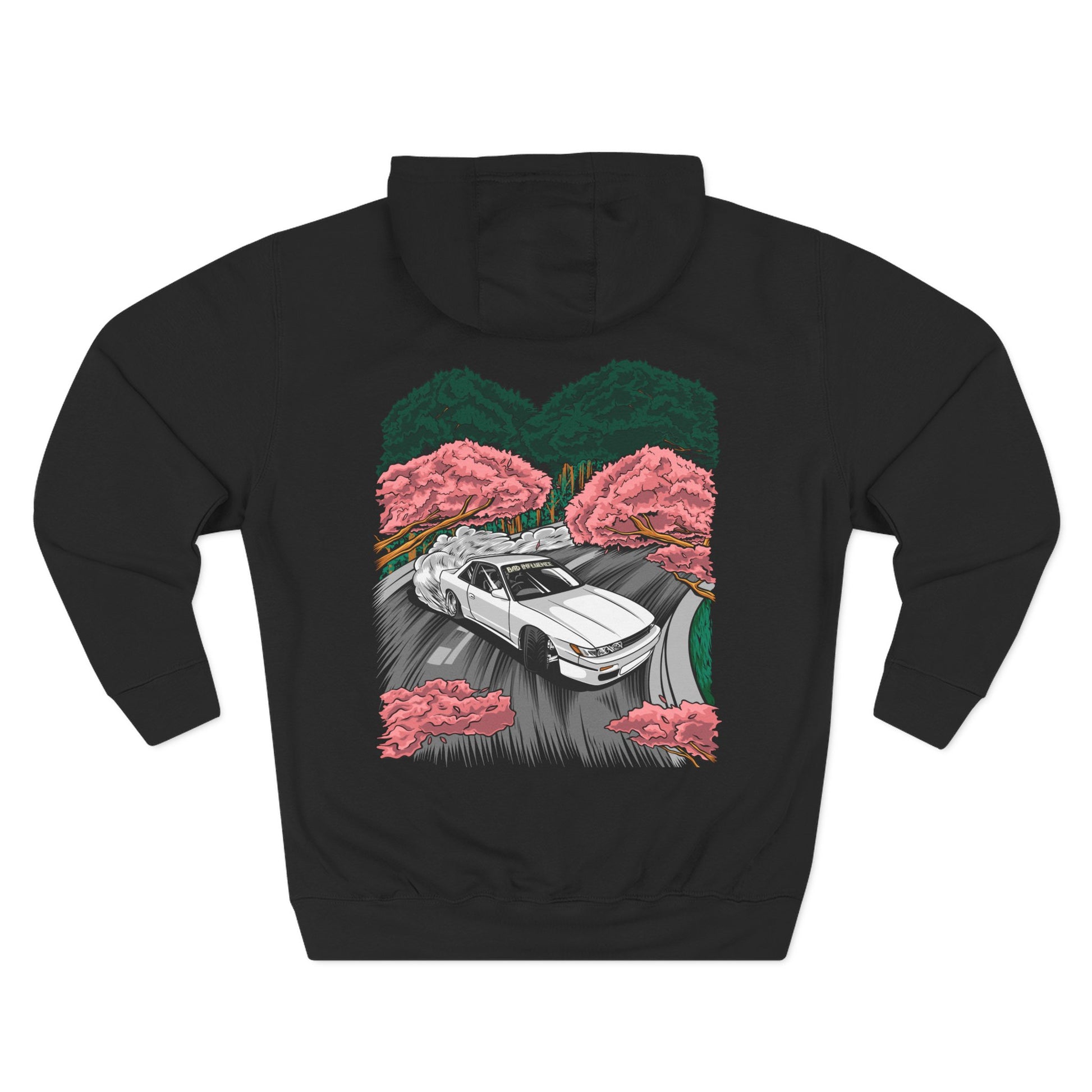 Bad Influence Lifestyle Nissan 240sx / Silvia S13 Hoodie | JDM Street Drift Legend Hoodie 