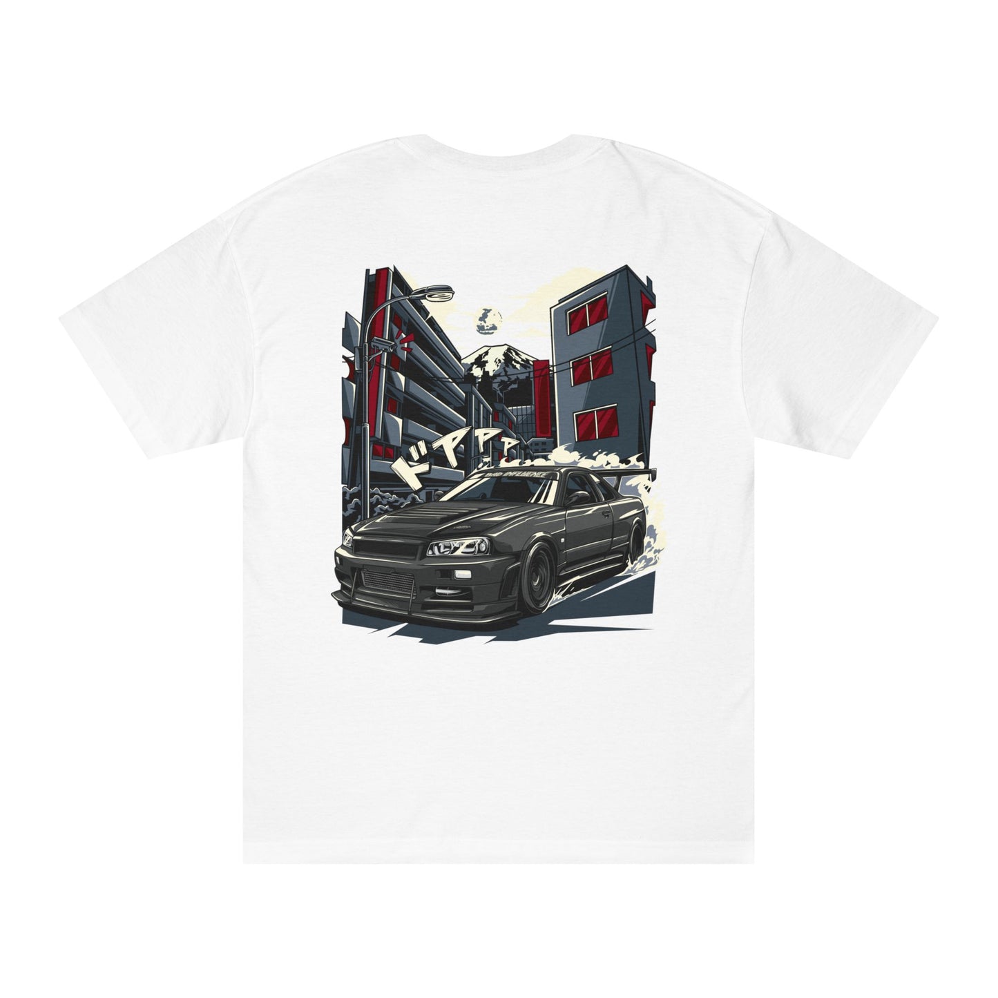 Bad Influence Lifestyle Nissan R34 GTR Skyline T-Shirt | JDM Legend Godzilla Car Tee 